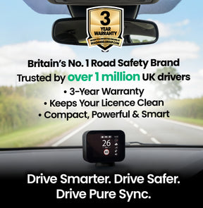 GCM - Pure Sync - Smart Road Safety & Speed Awareness Assistant with Camera Alerts