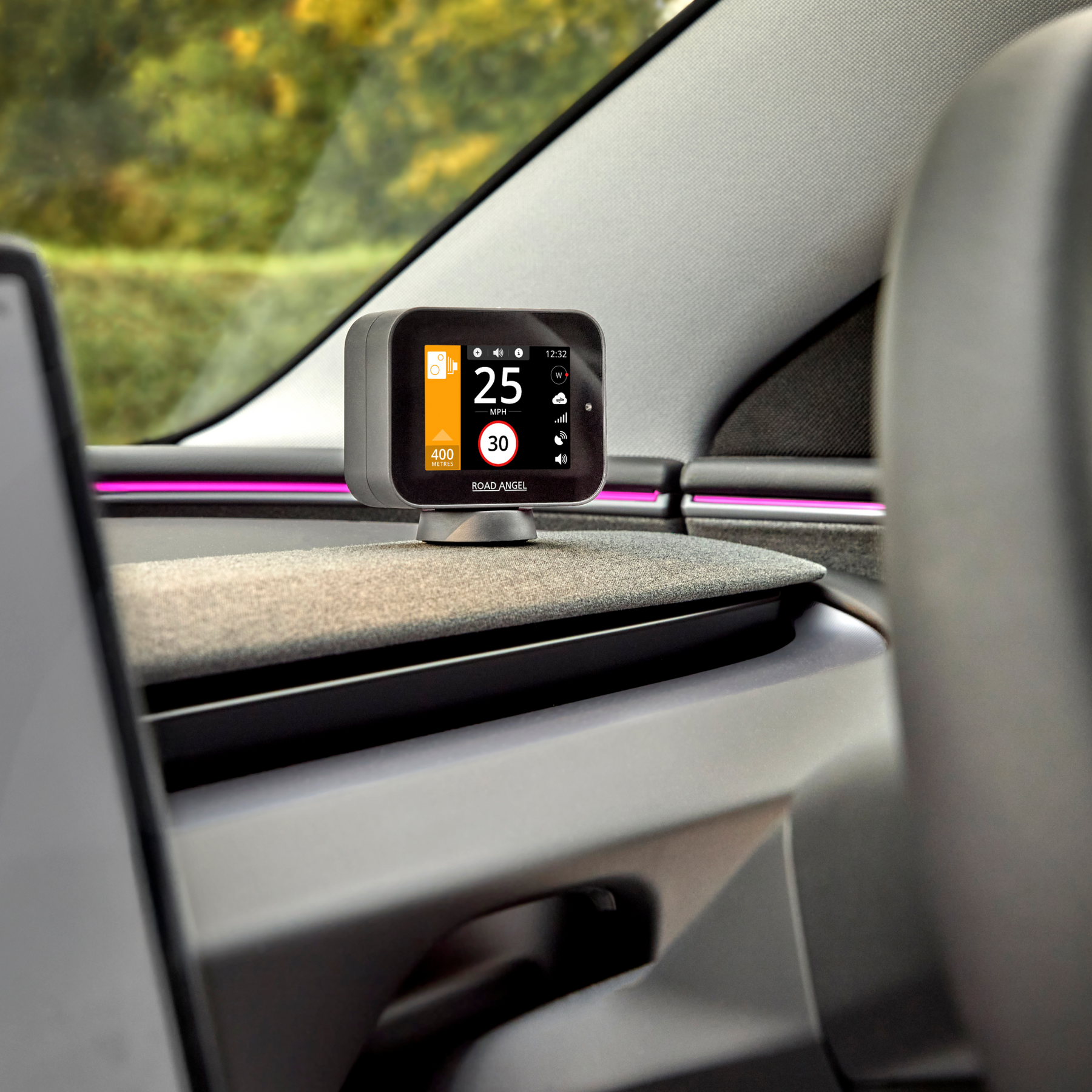 NEW - Pure Sync - Smart Road Safety & Speed Awareness Assistant with Camera Alerts 